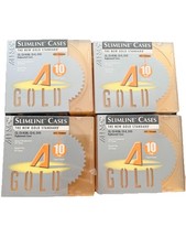 4 NEW Allsop The New Gold Standard 10 PkCD-rom, CD, CDR, DVD Replacement Case