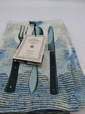 John Derian Company Set Of 4 Napkins  Cotton/ Linen 20in x 20in Spoons
