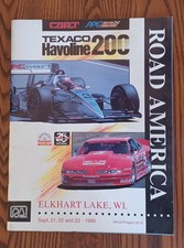 Road America Racing Official Program Elkhart Lake 1990 Andretti Unser Fittipaldi Road America Racing Official Program Elkhart Lake 1990 Andretti Unser Fittipaldi