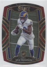 2020 Panini Select Club Level Red Prizm Die-Cut Van Jefferson #271 0a3
