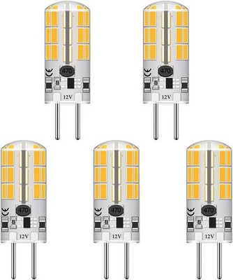 GY6.35 G6.35 Bi-pin Base LED Bulb 4Watt AC DC 12V Silica Gel Crystal Warm White