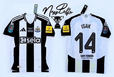Newcastle Isak 24/25 Official Adidas Heat.Rdy Player Shirt Jersey Carabao Final
