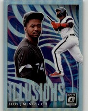 2020 Donruss Optic Eloy Jimenez Optic Illusions Holo #OI-8 Chicago White Sox