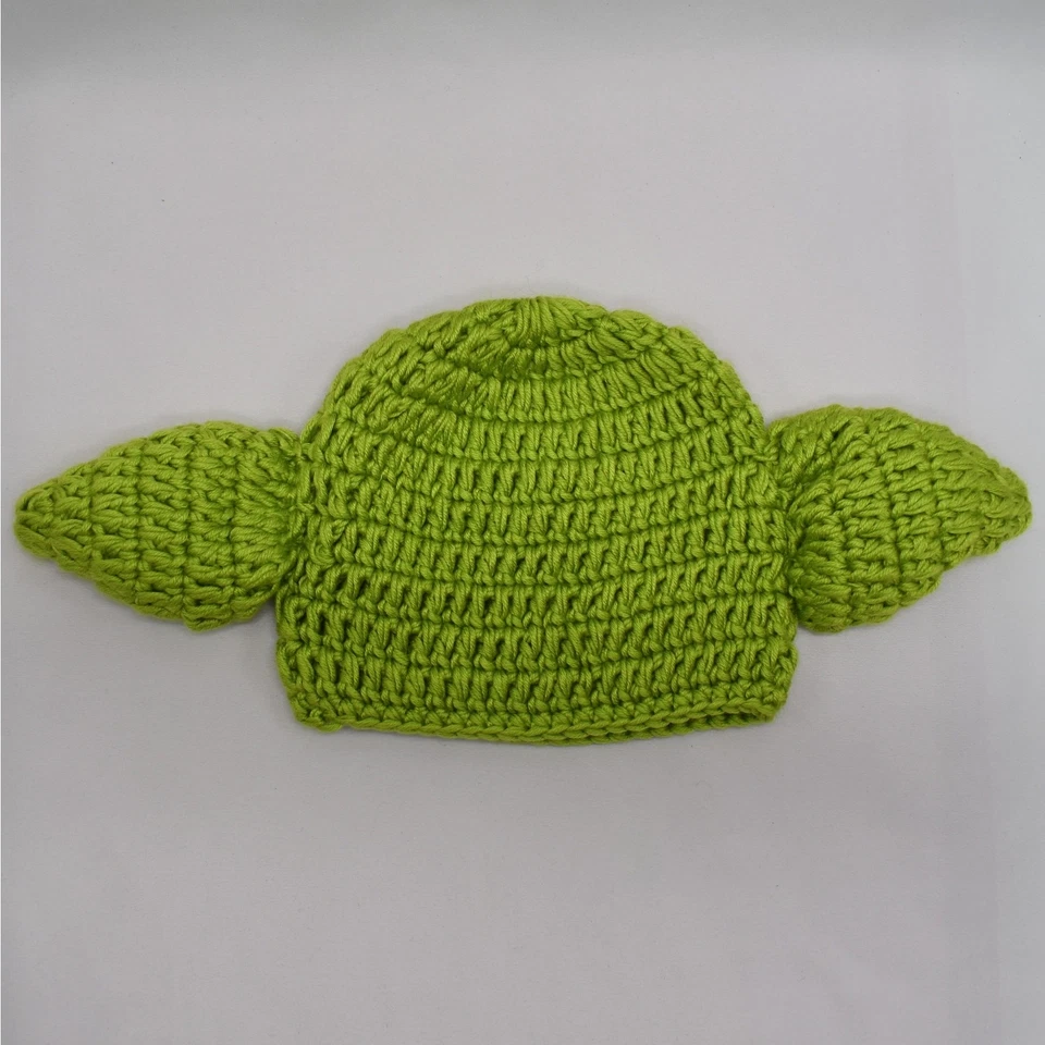 Tejido a mano Grogu Baby Yoda sombrero verde para bebé/niño pequeño Star Wars Mandalorian  Foto 4 de 4