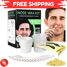 Nose Wax Kit Men, Nose Waxing Hair Wax Removal for Men Women, Nose Hair Waxing K
