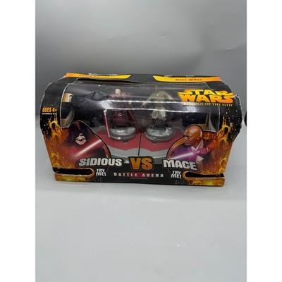 Star Wars Revenge of the Sith Sidious vs Mace Battle Arena Action Figure Set