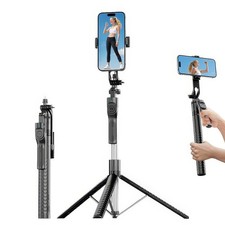 75" Cell Phone Selfie Stick Tripod Wireless Remote Extendable for iPhone/Android
