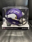 🔥Sam Darnold Autographed Mini Football Helmet Fanatics Certified Vikings🏈