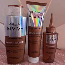 L'Oreal ELVIVE Growth Booster set 3pc.Shampoo, Conditioner&Serum New see descrip