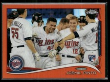 2014 Topps Chrome #24 Josmil Pinto Orange Refractors