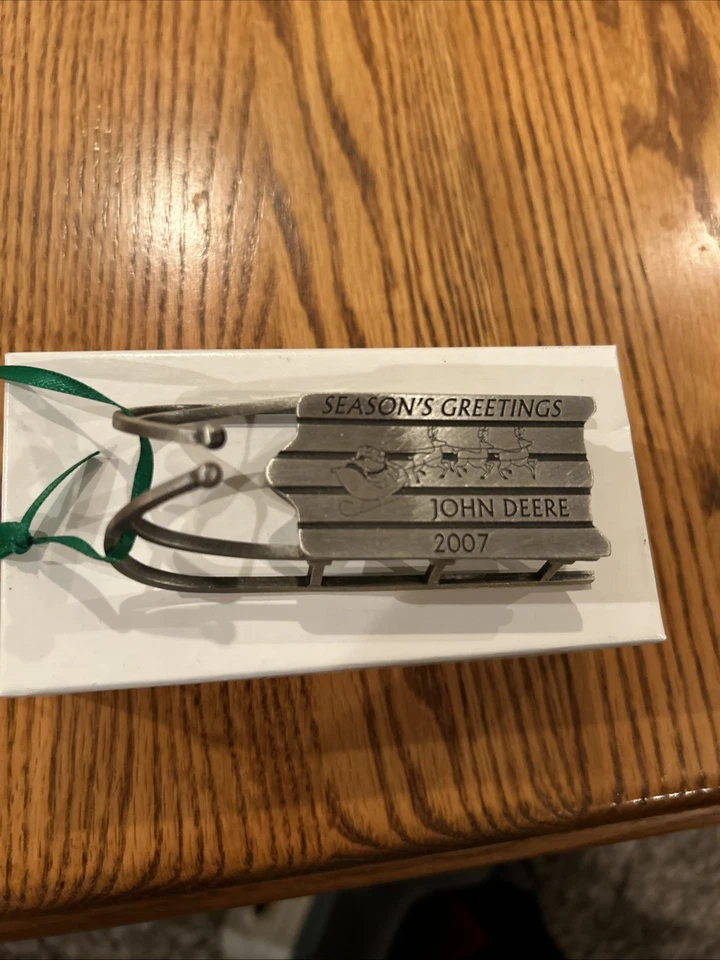 adornos navideños de peltre john deere Foto 2 de 4