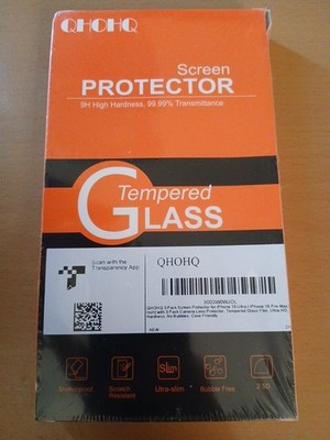 QHOHQ 3 Pack Screen Protector for iPhone 15 ULTRA/ Pro Max, Clear 