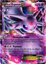 Pokémon TCG Espeon EX 170 52/122 Breakpoint Holo Ultra Rare LP