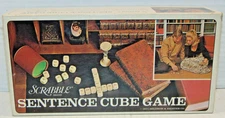 Vintage 1971 Scrabble Sentence Cube Board Game by Selchow Righter