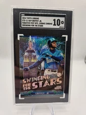 Ken Griffey Jr 2024 Topps Chrome Cosmic Chrome Swinging For The Stars SGC 10 💎 
