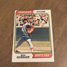 1974 Topps Rich Goose Gossage HOF White Sox #542 Baseball Card Free Ship
