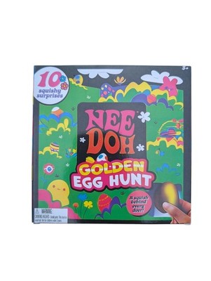 NeeDoh 2025 Easter Golden Egg Hunt 1.25-Inch  10-Pack [10 Squishy Surprises]