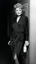 Lucille Ball Owned & Worn 80's Black Crepe Gown from Stylist Sydney Guilaroff
