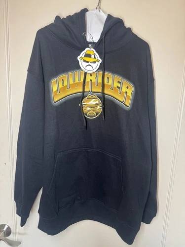 Lowrider Black Pullover Hoodie “Dayton” Graphic Back Men’s Size Large