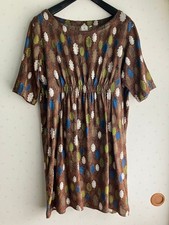 Orla Kiely Brown Tree Print Tunic Dress M Size