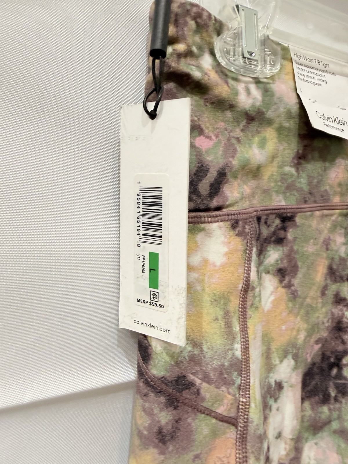 Calvin Klein Performance High Waist 7/8 Tight Legging Ice Leopard Java Multi L thumbnail 6