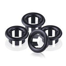 SKYPIA 4 Pcs Sink Overflow Ring Set Bathroom Accessary Kitchen Black