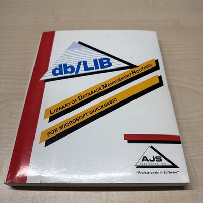 db/LIB Library of Database Management Routines For Microsoft QuickBASIC