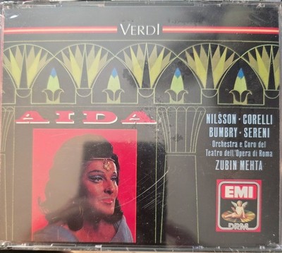 Verdi AIDA Nilsson Corelli Sereni Zubin Mehta RARE/OOP 2-CDs EMI BMG COPY