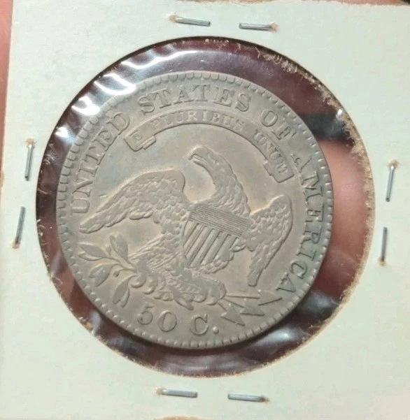 1828 Capped Bust Half Dollar Square Base 2, Small 8s, Small Letters - Image 2 of 2