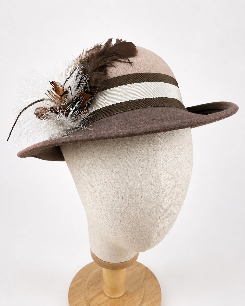 Wool Blend Brown Vintage Hats for Women for sale | eBay display picture 1