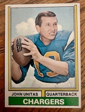 1974 Topps Johnny Unitas #150. NM-Mint. Charity Auction. ￼