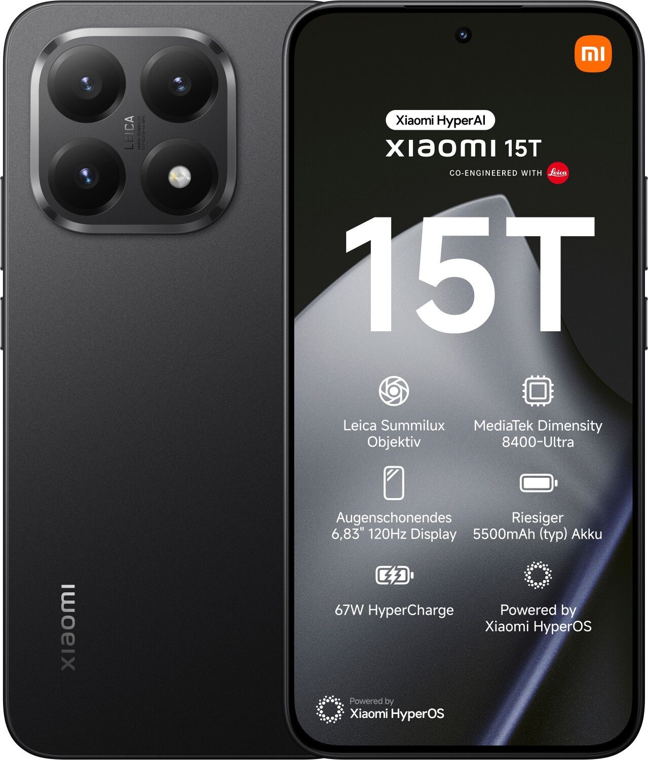 XIAOMI 15T 5G 512 Go Noir Reconditionné Parfait état