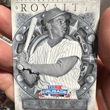 2024 Panini Crusade BASEBALL ROYALTY ERNIE BANKS CHICAGO CUBS #15 BASEBALL