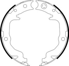 HELLA PAGID Bremsbackensatz Feststellbremse 8DA 355 050-871 für PEUGEOT 4008 HDi