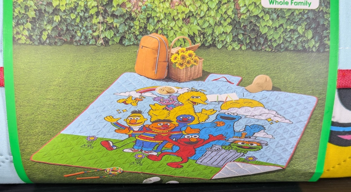 ELMO SESAME STREET OUTDOOR FAMILY PICINIC MAT BLANKET 79