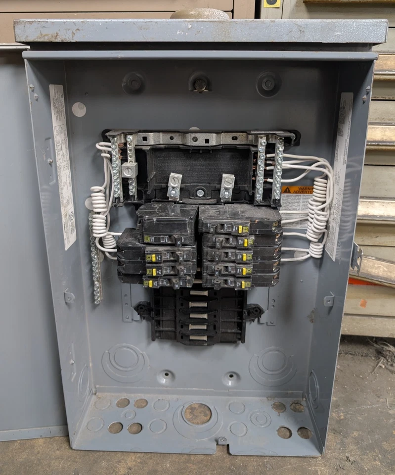 🤪 SQUARE D 125 AMP LOAD CENTER 120/240V 1 PHASE 3W 24 CIRCUIT QO124L125GRB - Image 4 of 4
