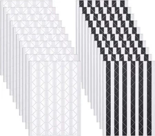 Bememo 2040 Pcs Photo Corner Stickers – Black & Transparent for Albums