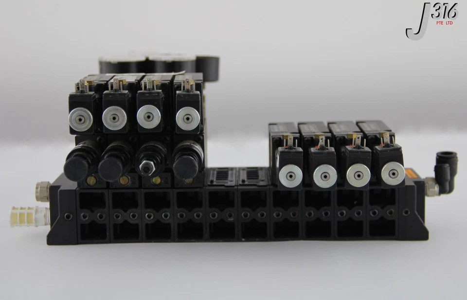 NORGREN 5250 PNEU MANF ASSY 10 Slots Mit 12 VLVS Ganges & Kabel MH01GDA74AMPE - Bild 3 von 4