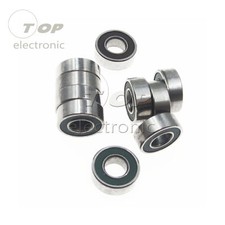 10PCS MR115-2RS Bearing 5x11x4mm Miniature Double-shielded Steel Bearing