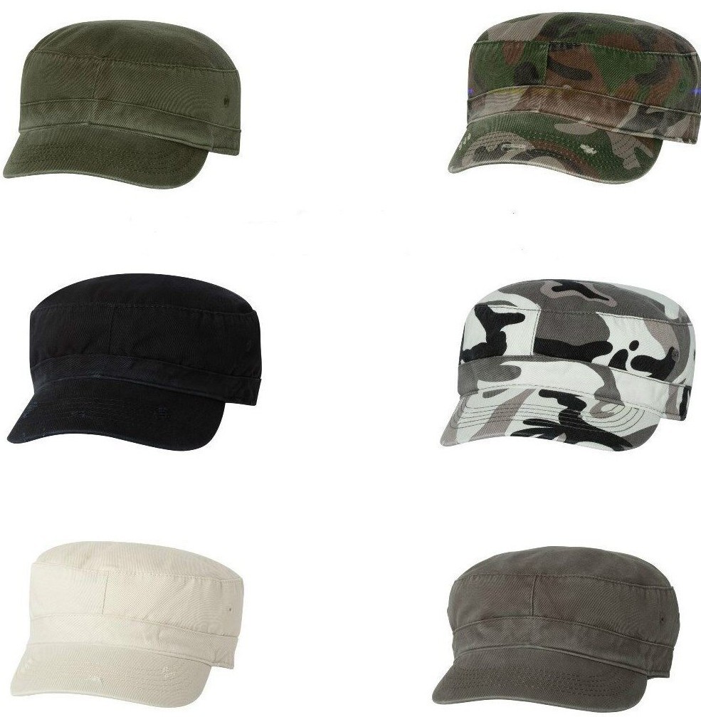 ALTERNATIVE OR MG UNISEX DESTROYED MILITARY FIDEL CADET HAT