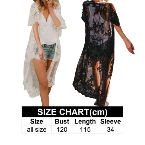 Damen Boho Strandkleid Minikleid Bikini Cover Up Freizeit Tunika Kleid Longtops - Bild 14 von 25