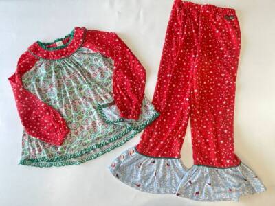 Matilda Jane sz 12 Make Believe Cold Winter's Night pajamas Christmas B35