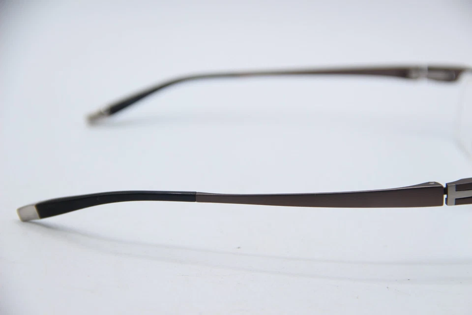 NEW CHARMANT Z-TITANIUM ZT9802 BROWN AUTHENTIC DESIGNER EYEGLASSES 55-15 - Image 4 of 4