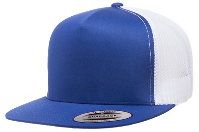 Yupoong 6006 YP Classics 5 Panel Trucker Hat Snapback Mesh Back Flat Bill Cap