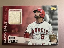 2019 Topps Series 1 Albert Pujols Major League Material 150th /150 GAME USED BAT