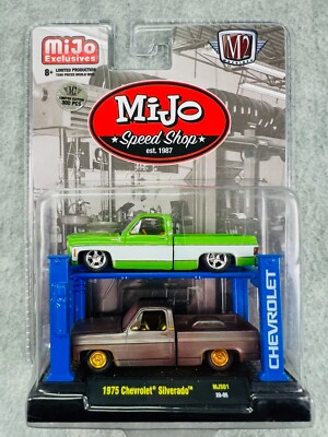  M2 Machines AUTO LIFT 1975 CHEVROLET SILVERADO  MiJo Speed Shop CHASE 