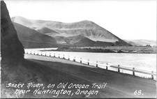 RPPC  EKC Postcard Snake River Oregon Tail Huntington Oregon  -  A8