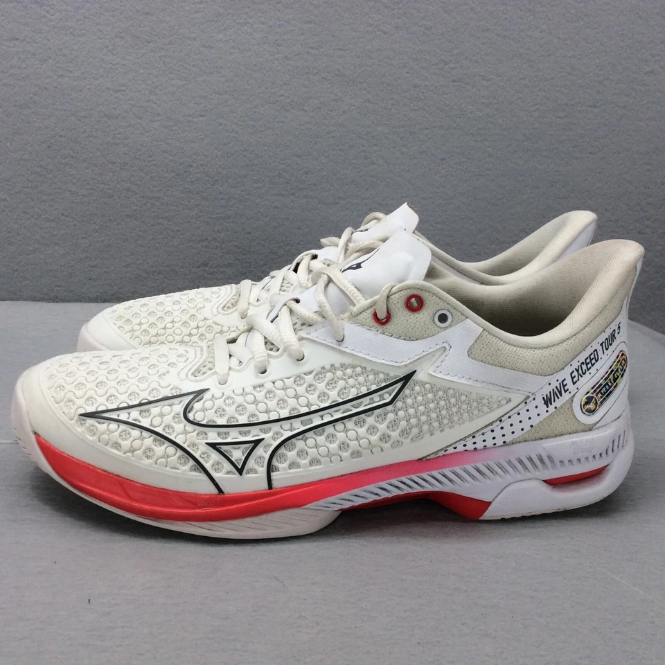 Zapatos de tenis Mizumo Energy Wave Exceed Tour 5 para mujer 9US 40EU blanco borde coral Foto 4 de 4