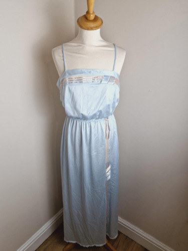 Vintage Slip Dress Nightdress Lingerie Long St Michael UK12 M - Afbeelding 1 van 7