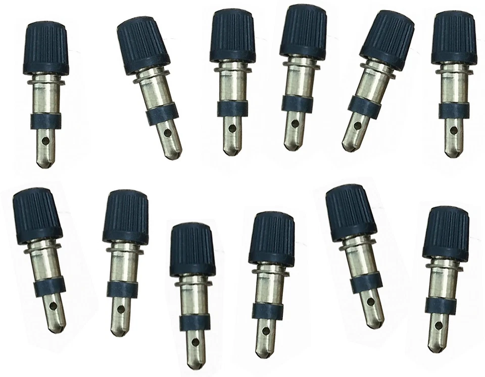 12 Stück Alligator Blitzventil DV Fahrrad Ventil mit Staubkappe Dunlop